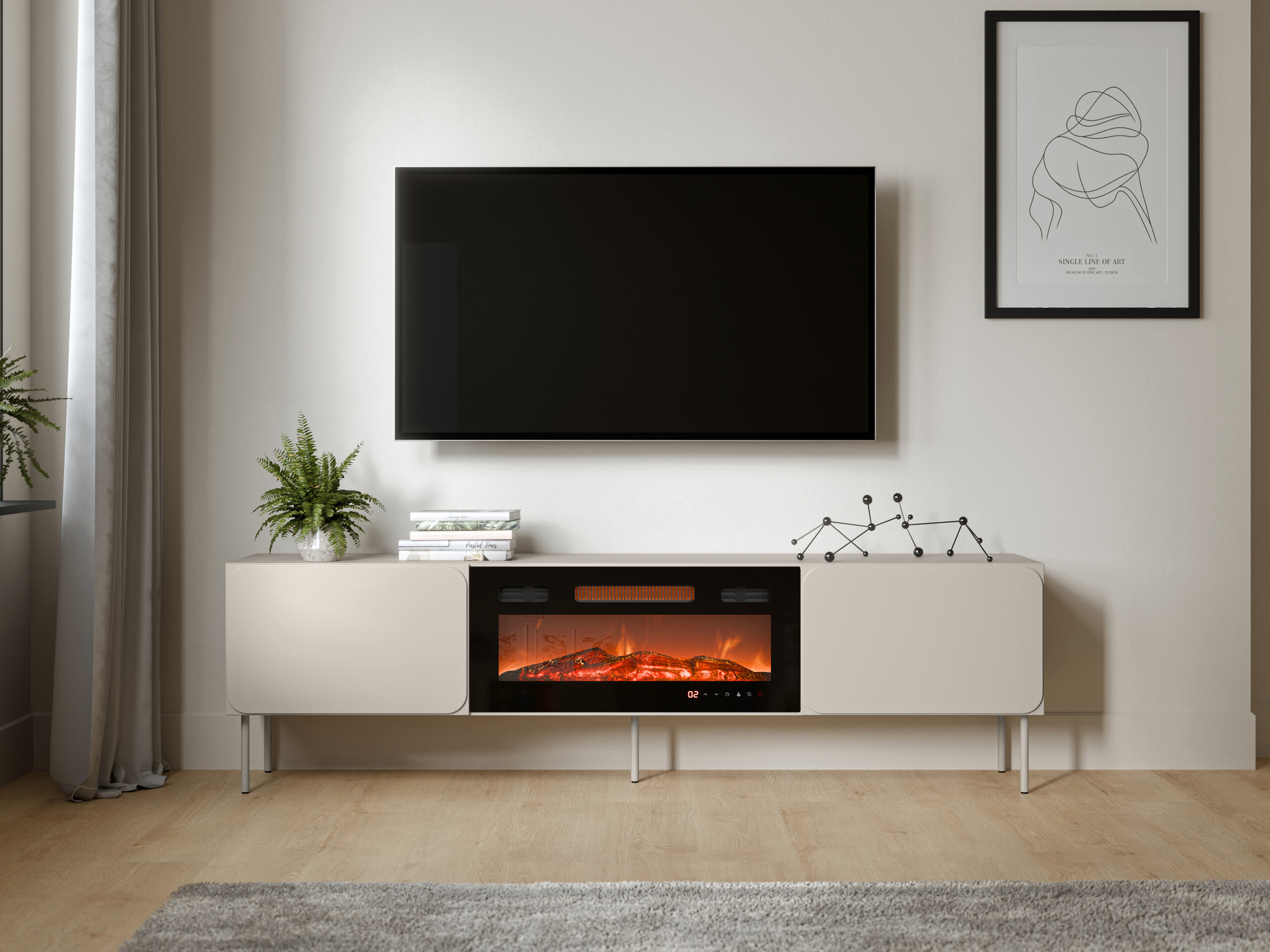 Meuble TV Fentore 104 (Cachemire)
