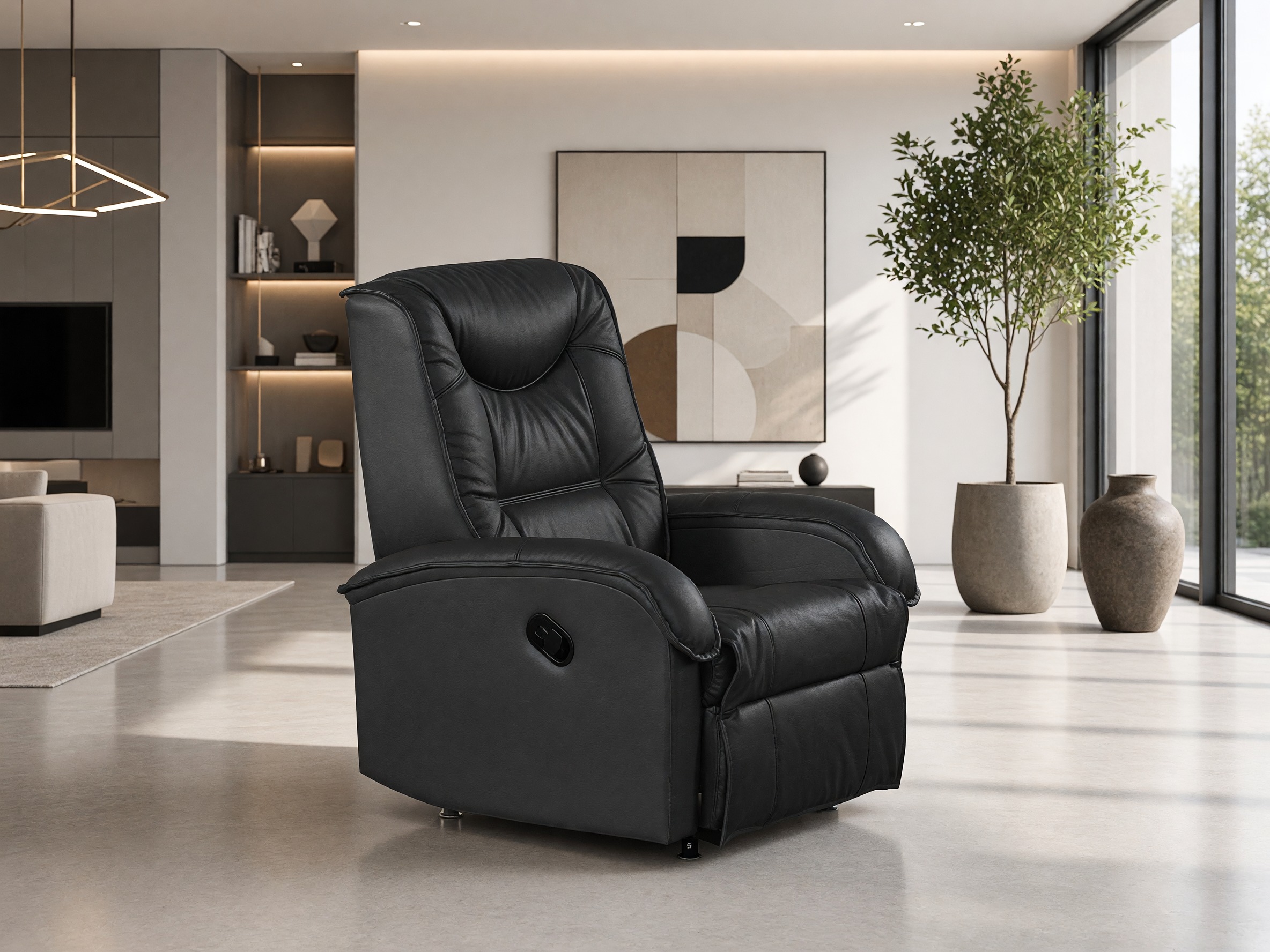 Fauteuil relax Houston 564 (Noir)