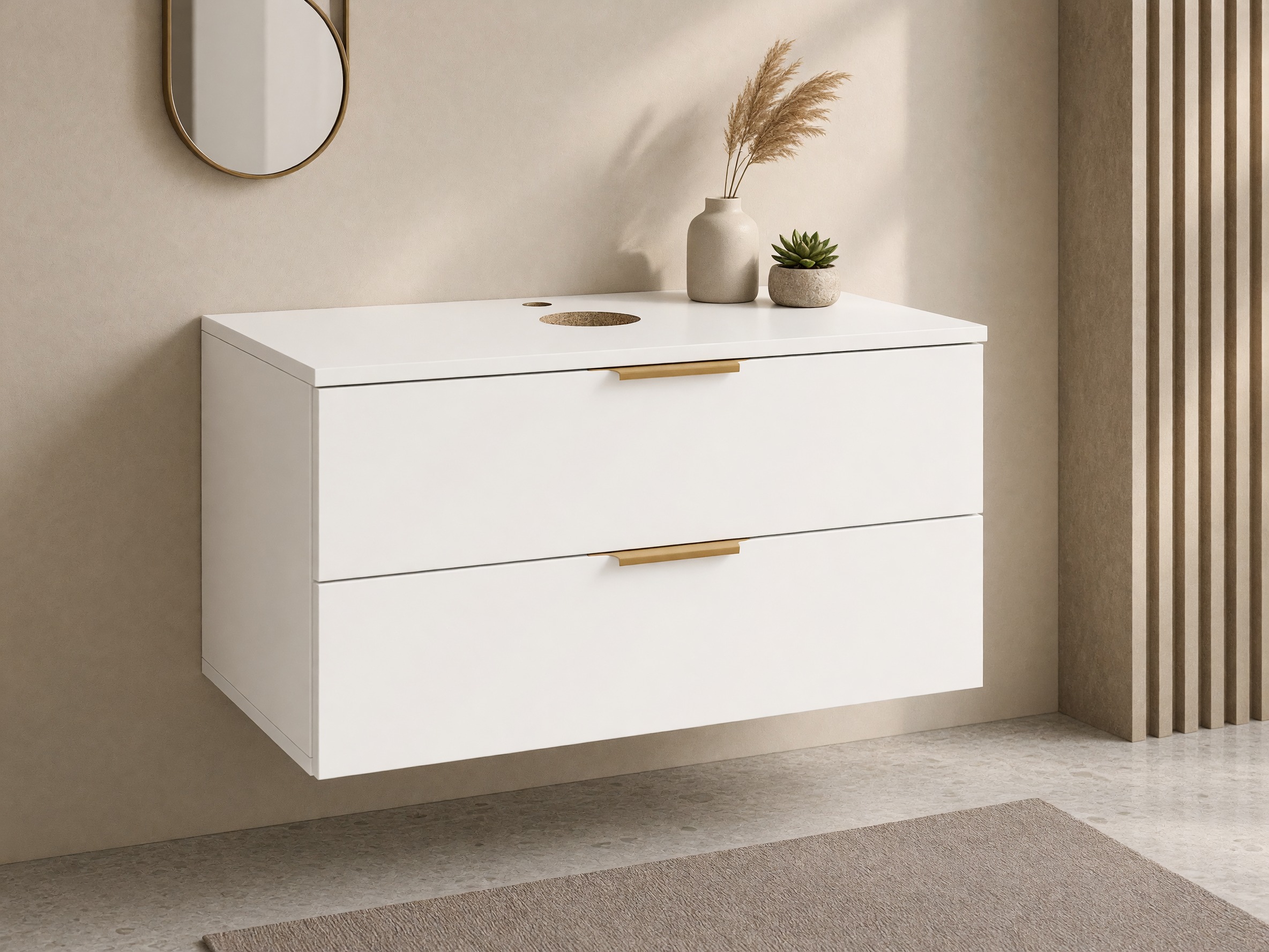Armoire de salle de bains murale pour lavabo Comfivo Unitas