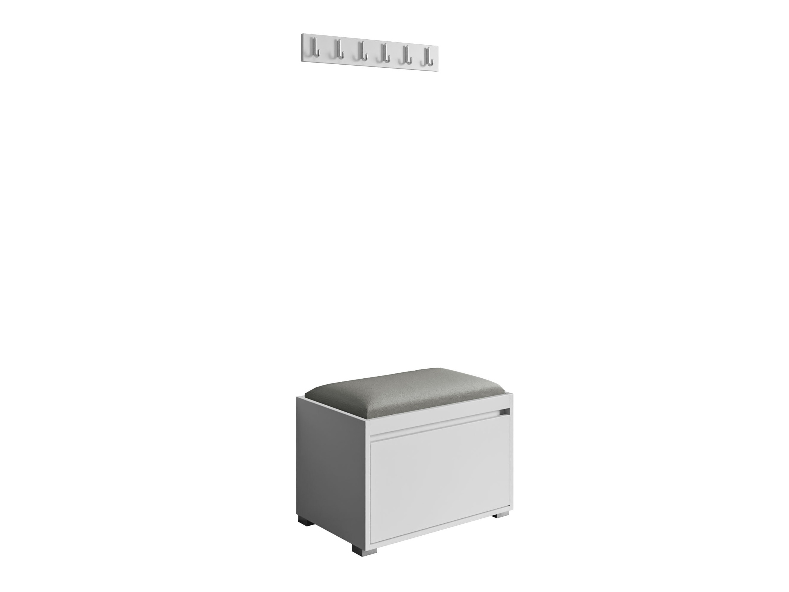 Ensemble de meubles d’entrée Comfivo Pinus VIII (Blanc + Polo 894)