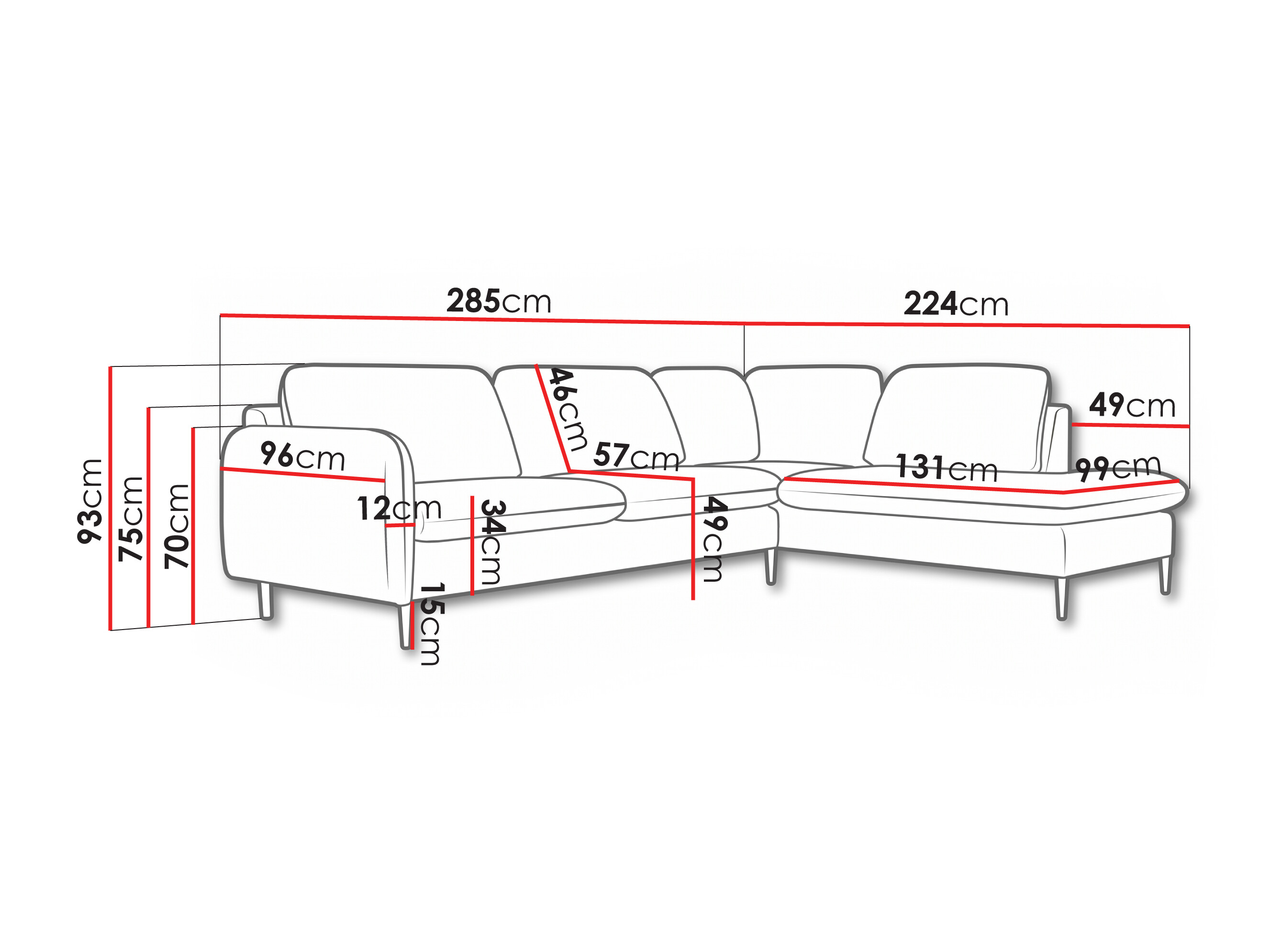 Canapé d'angle Lufkin 150 (Perfect Harmony 82)