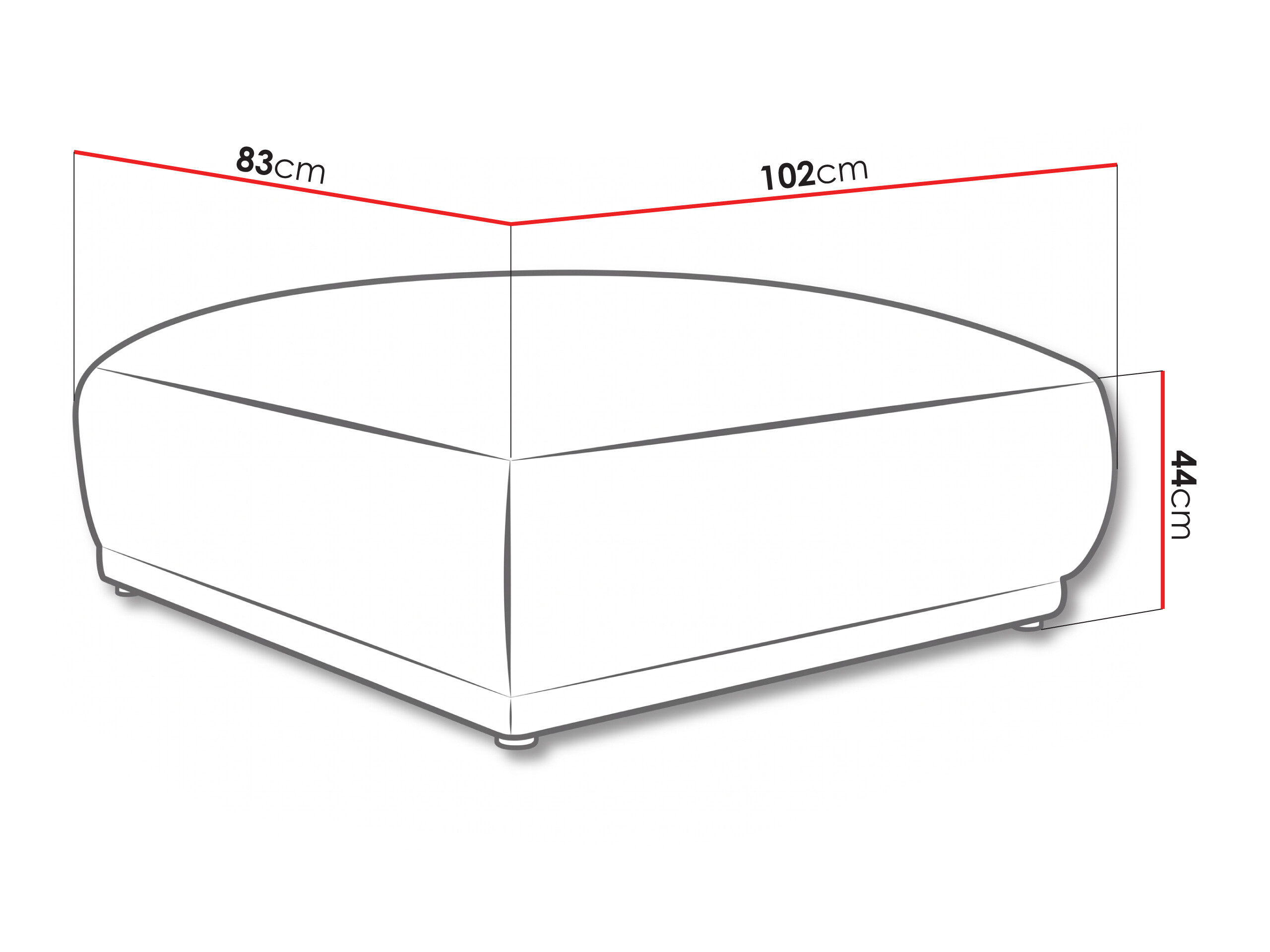 Pouf Cavfeni 100 (Coral 65)