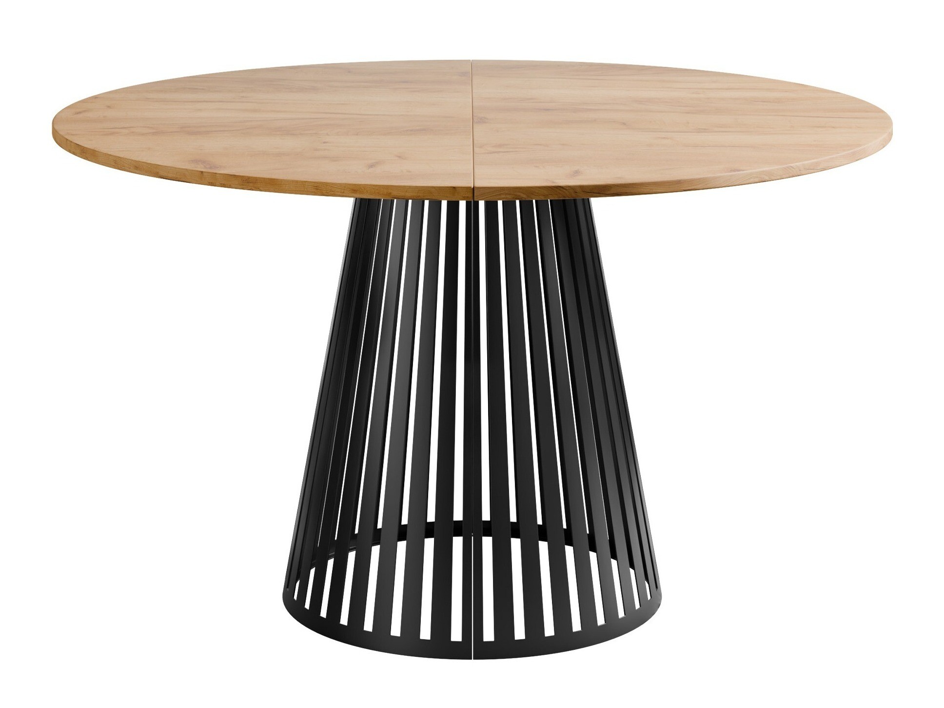 Table Prudentia (Chêne doré artisanal + Noir)