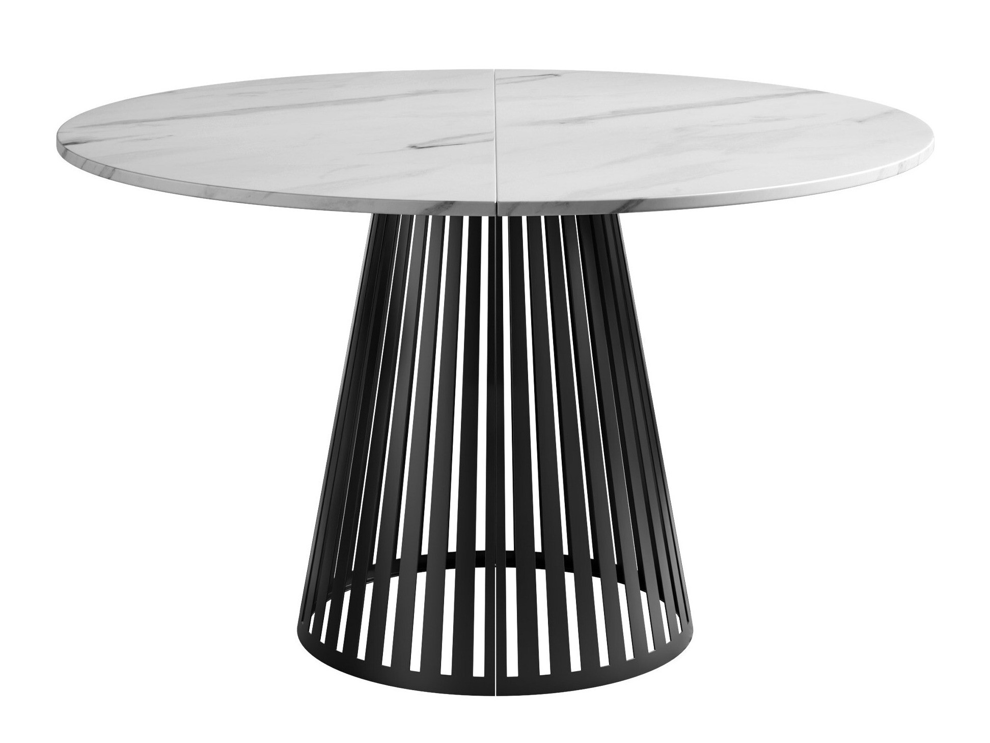 Table Prudentia (Marbre blanc + Noir)