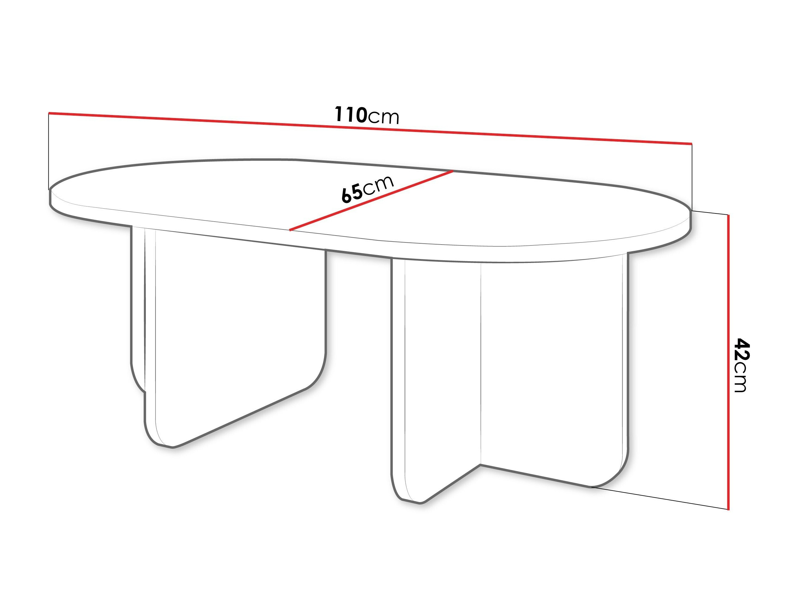 Table basse Comfivo Humar (Beige)