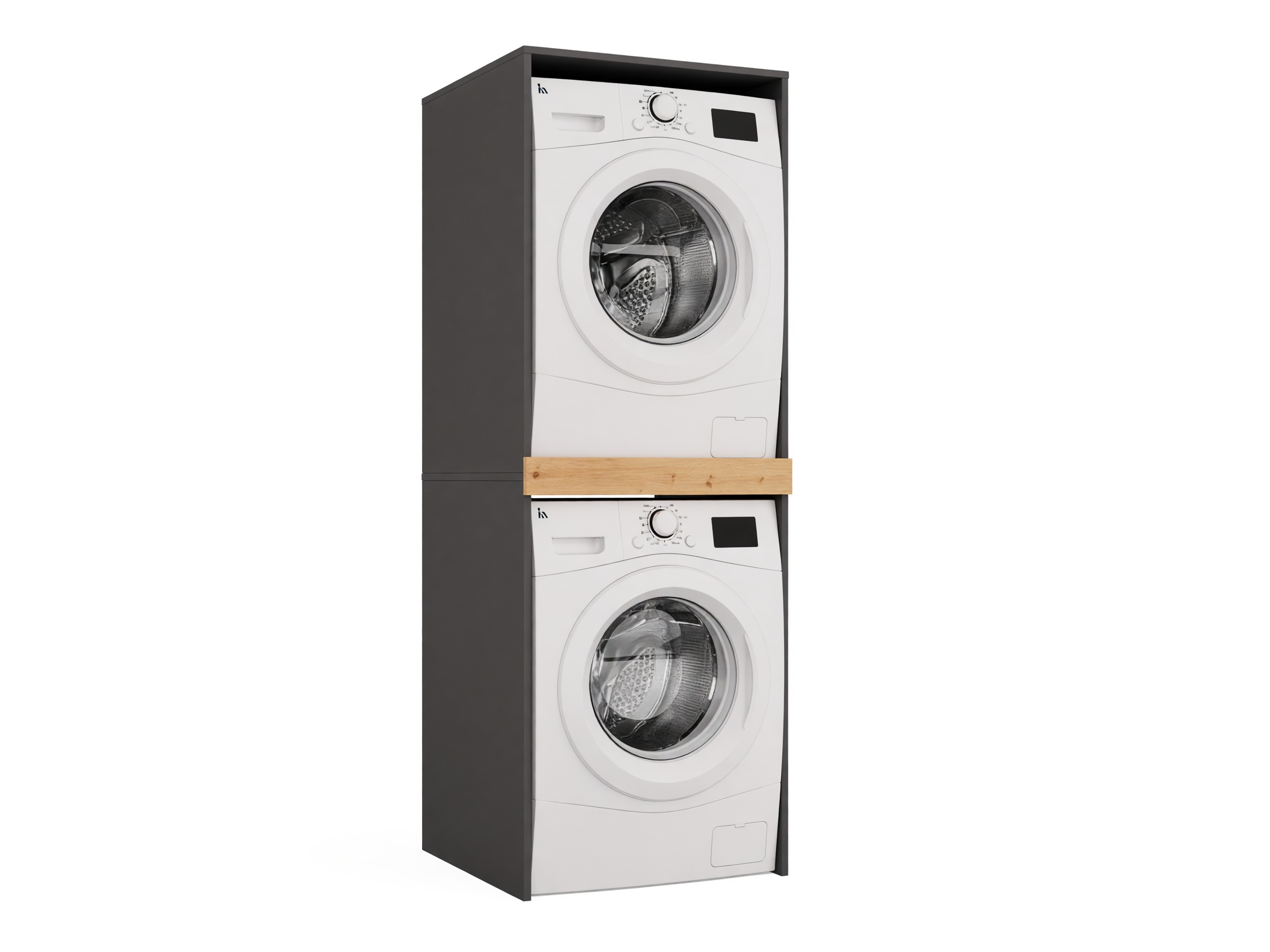 Colonne de salle de bain Balelbo 108 (Anthracite + Chêne Artisan)