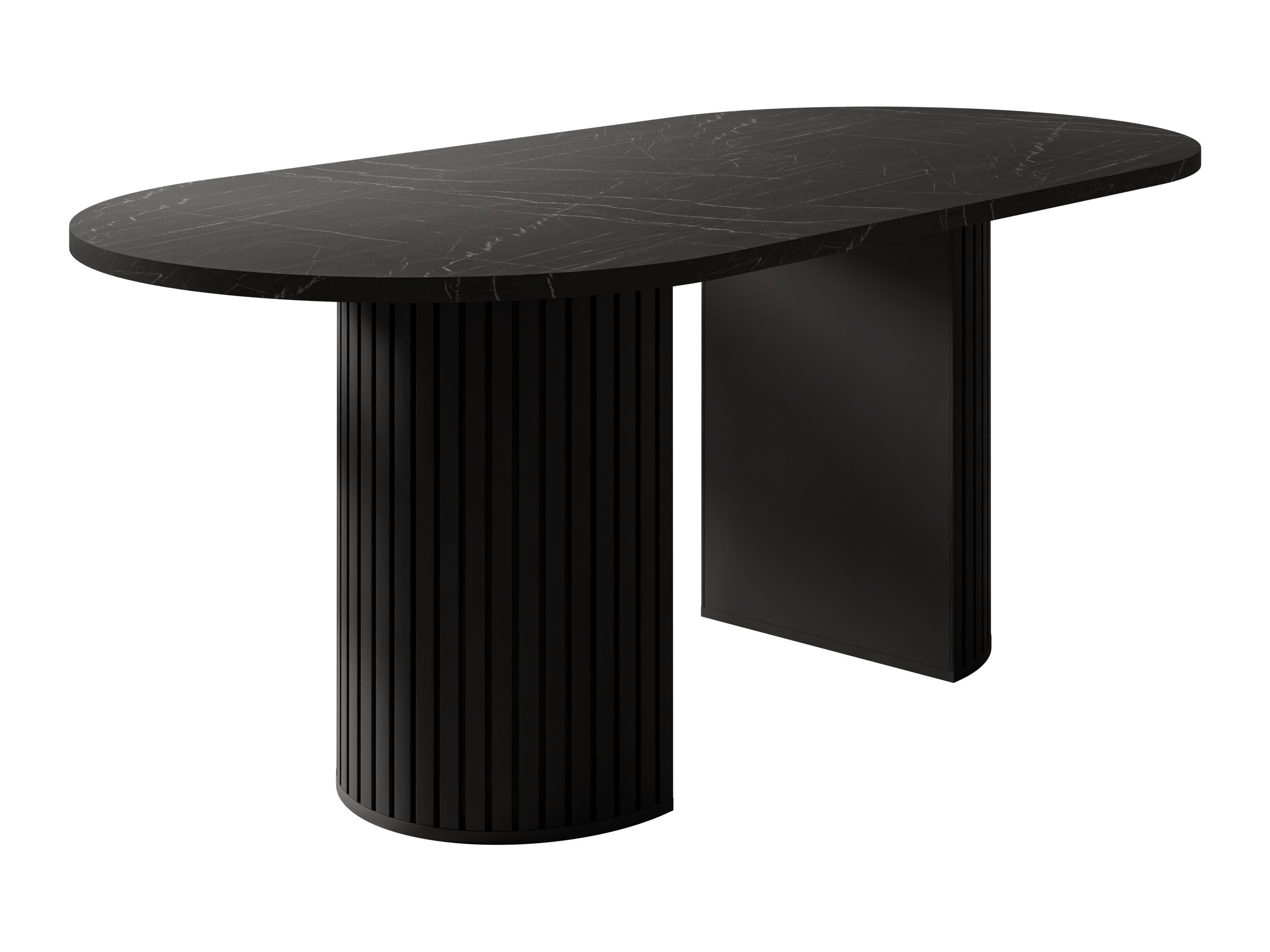 Table Comfivo Ulma (Marbre noir + Noir)