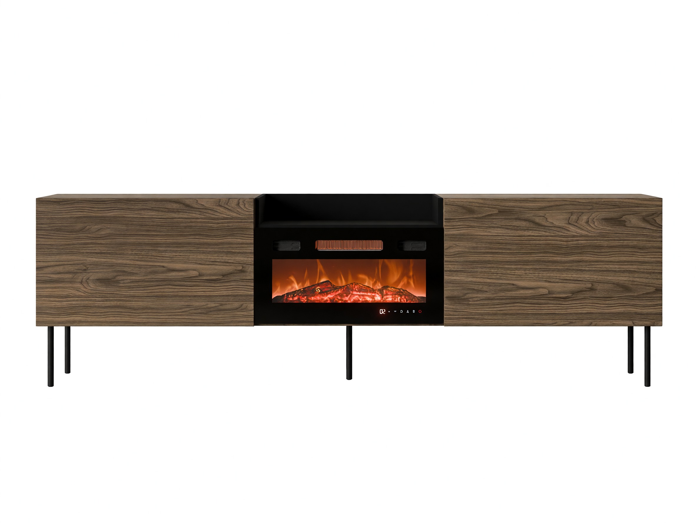 Meuble TV Charlotte 216 (Noyer + Noir)