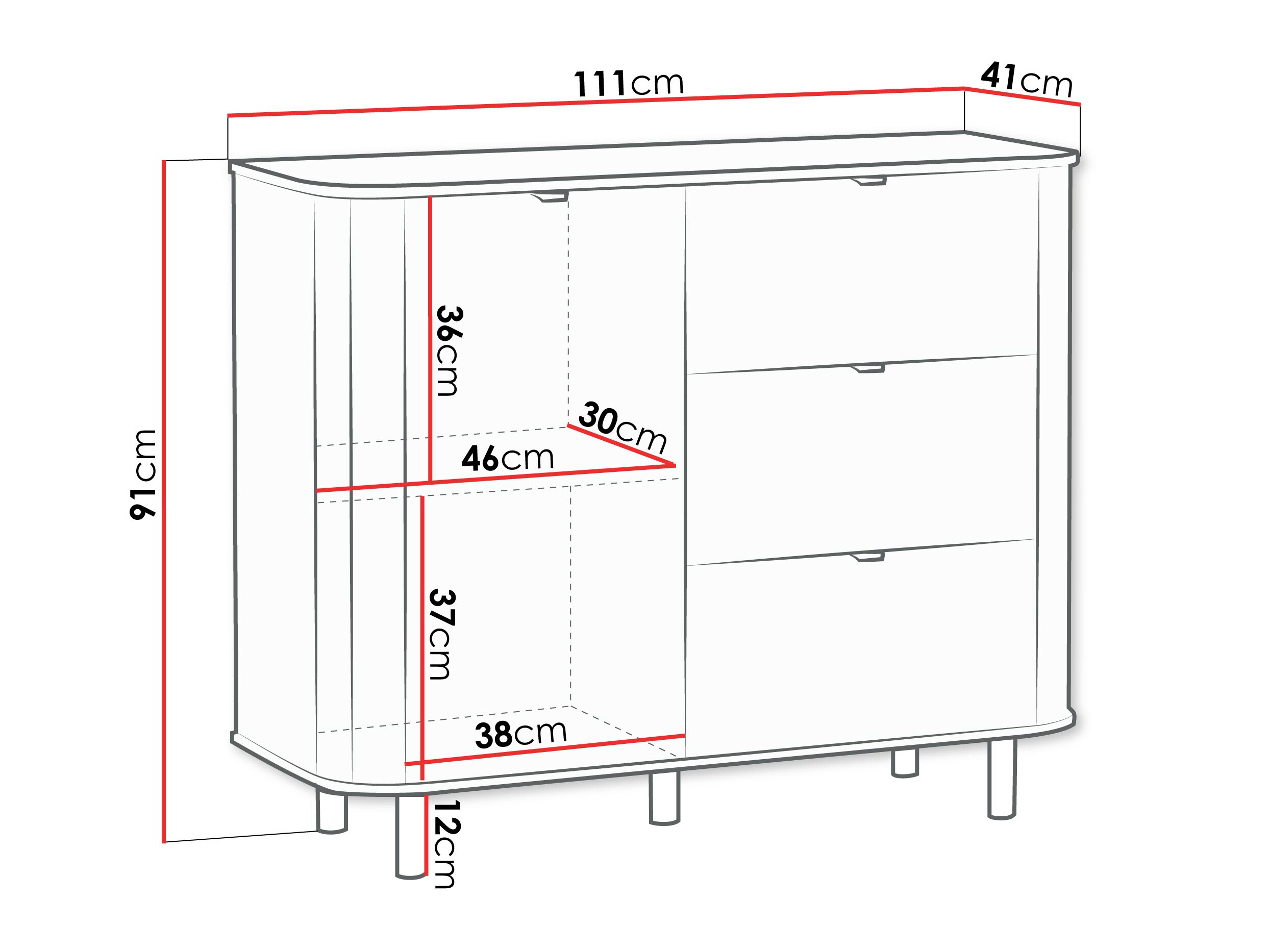 Commode Larala 102 (Beige gris)