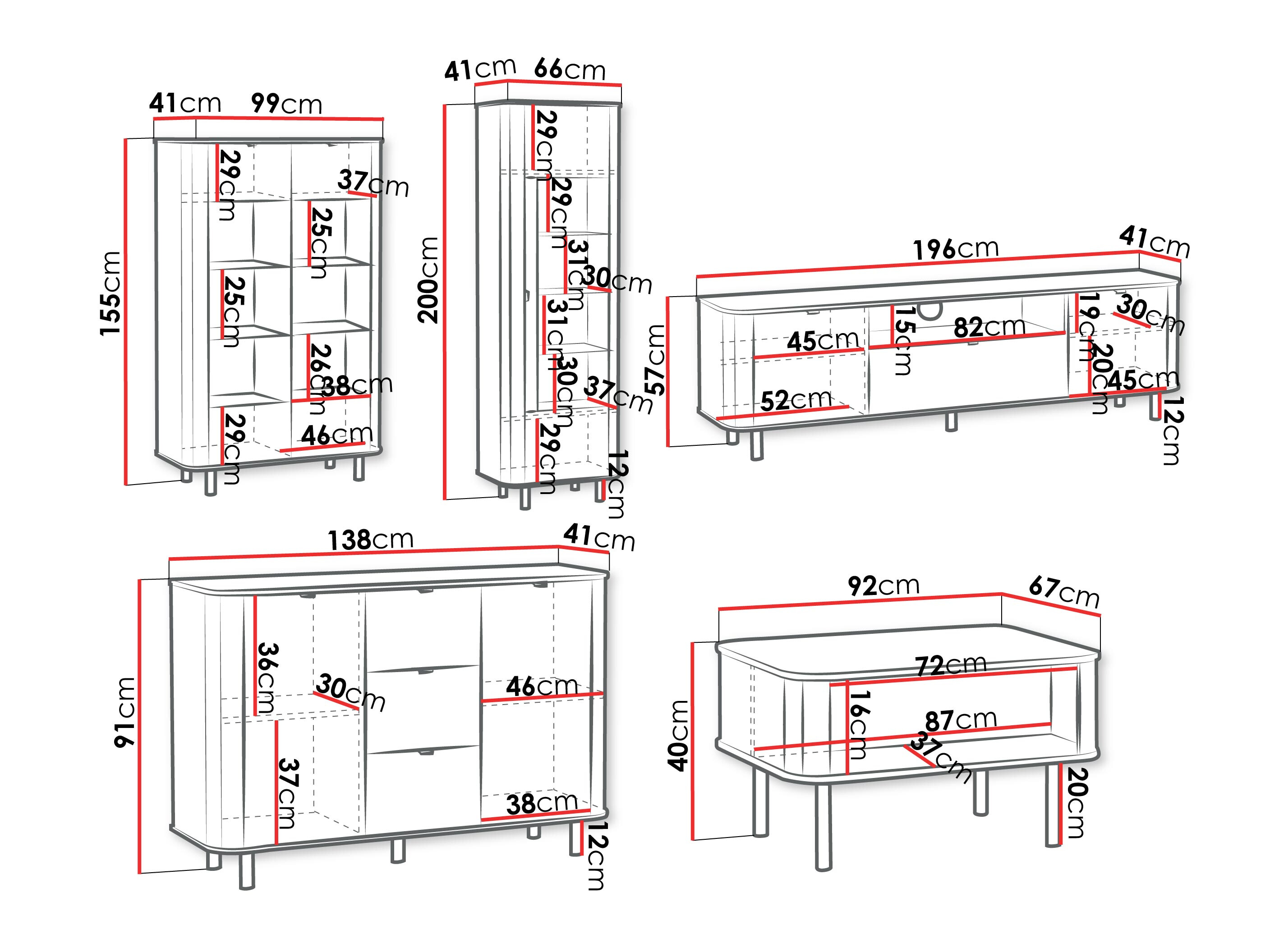 Ensemble de salon Larala 110 (Beige gris)