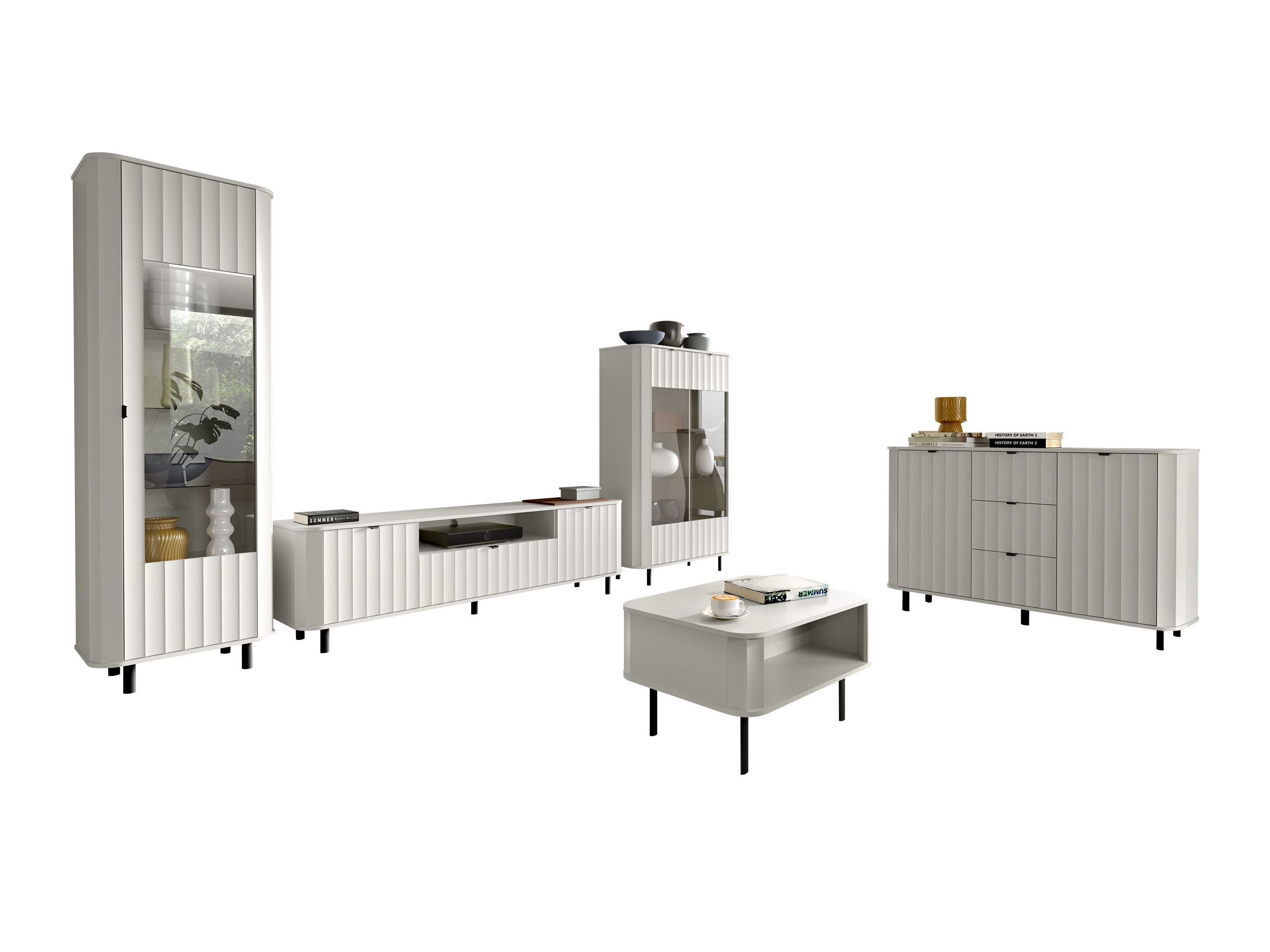 Ensemble de salon Larala 110 (Blanc)