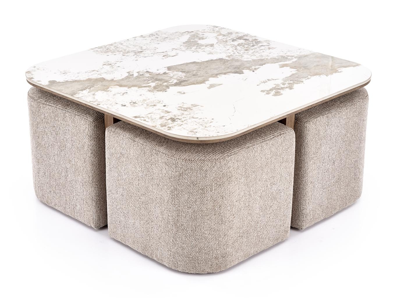 Table basse Houston 2220 Avec poufs