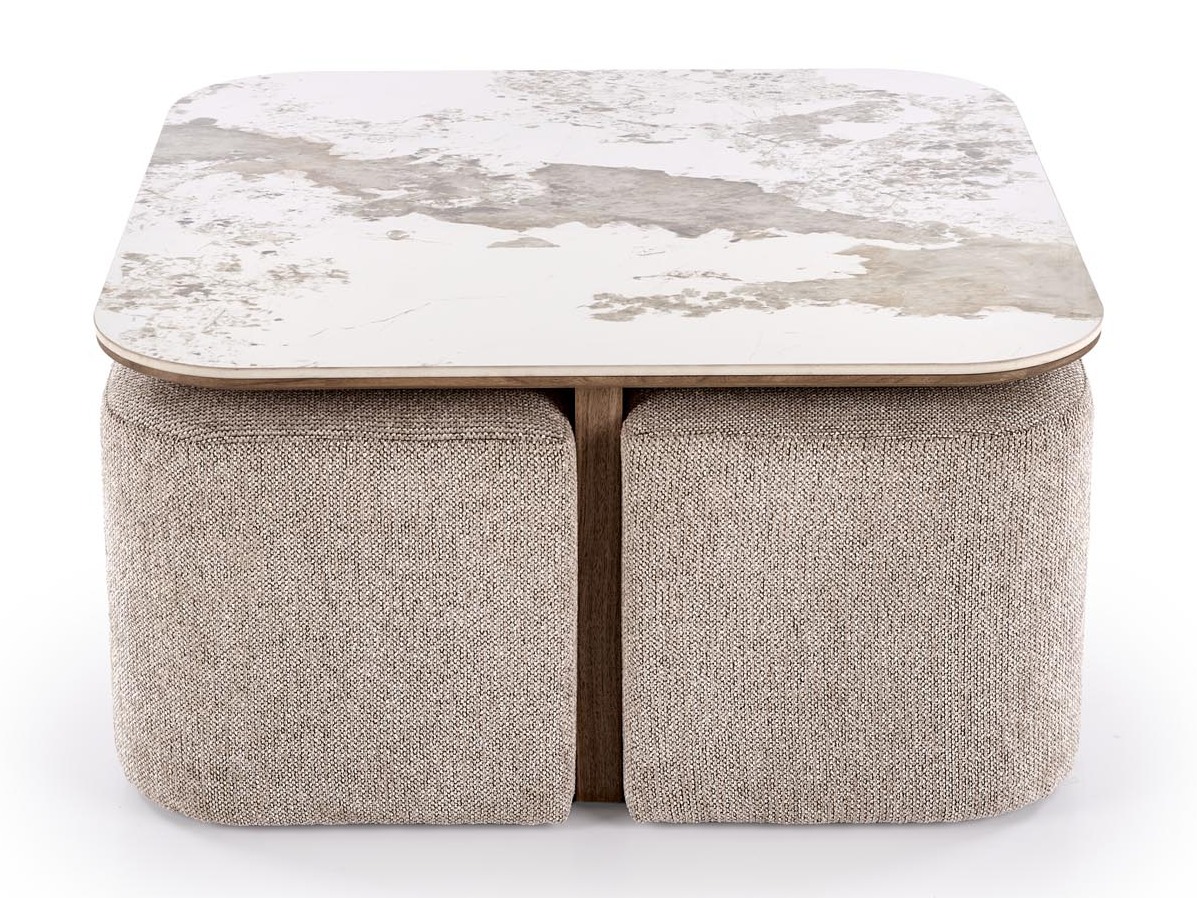 Table basse Houston 2220 Avec poufs