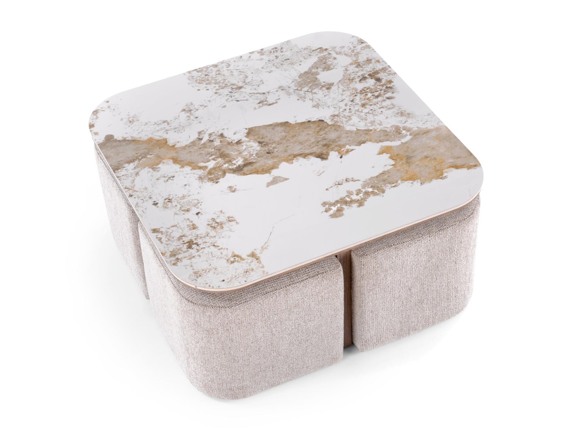 Table basse Houston 2220 Avec poufs