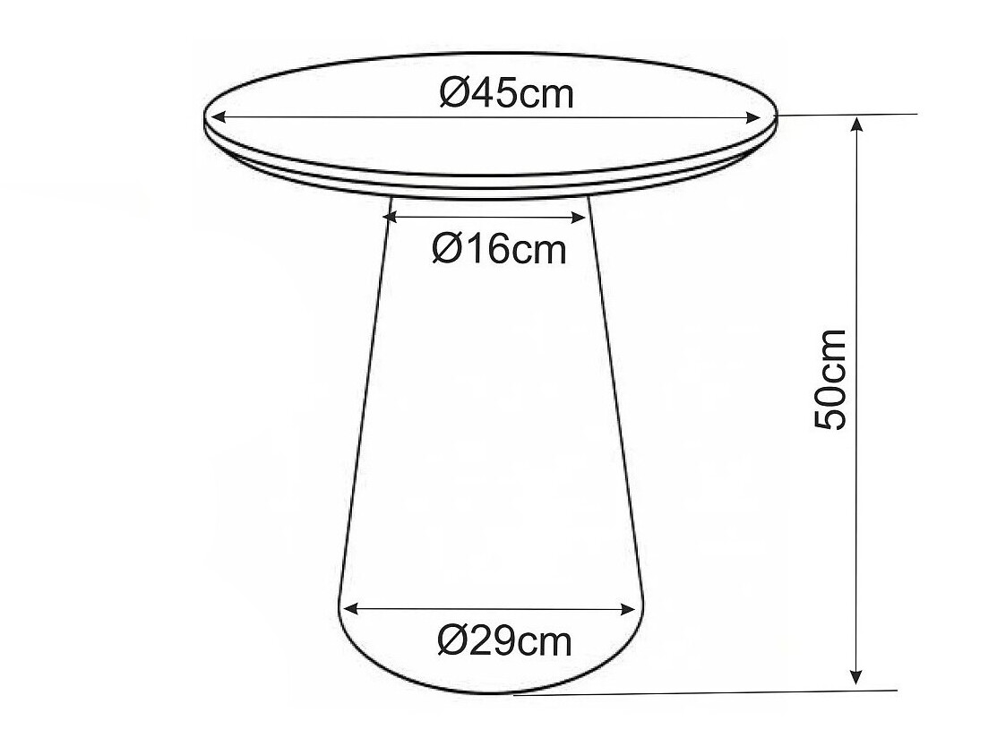 Table d'appoint Detroit 1065 (Chêne)