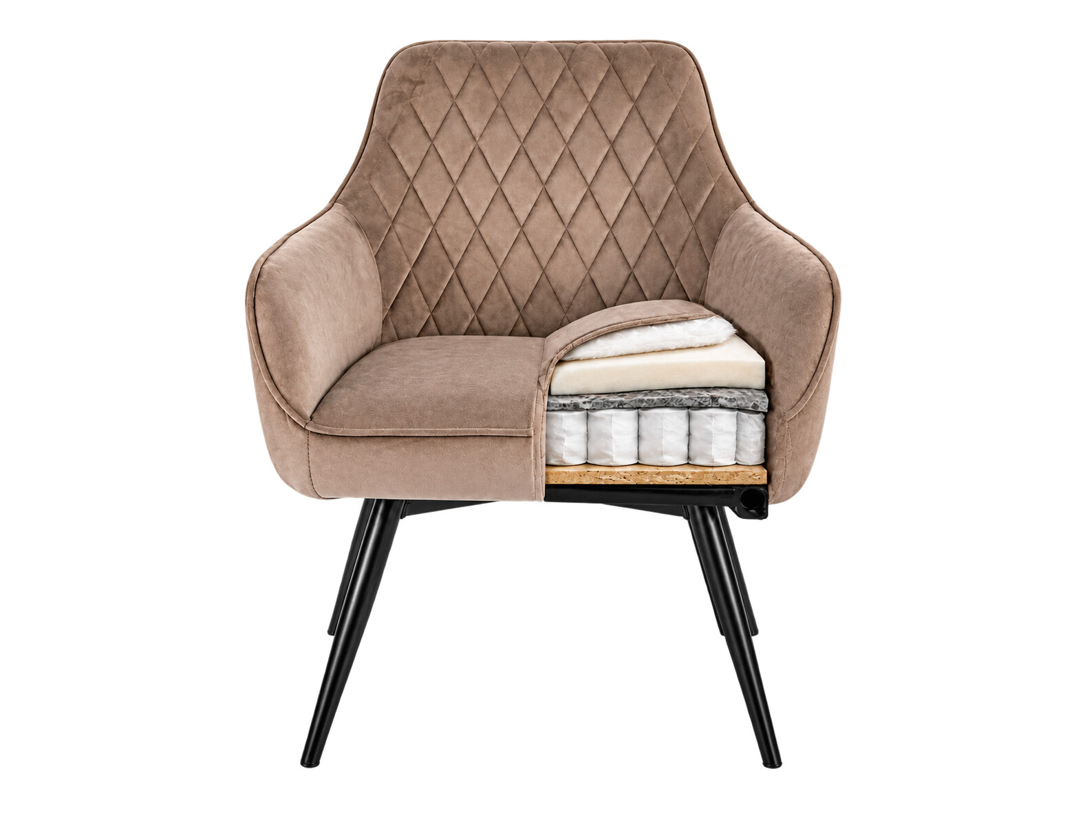Chaise Detroit 845 (Gris)