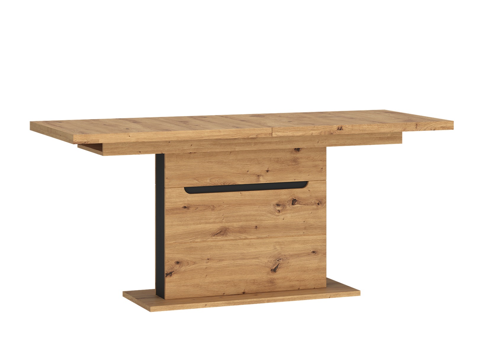 Table Deldori 100 (Chêne Artisan + Anthracite)