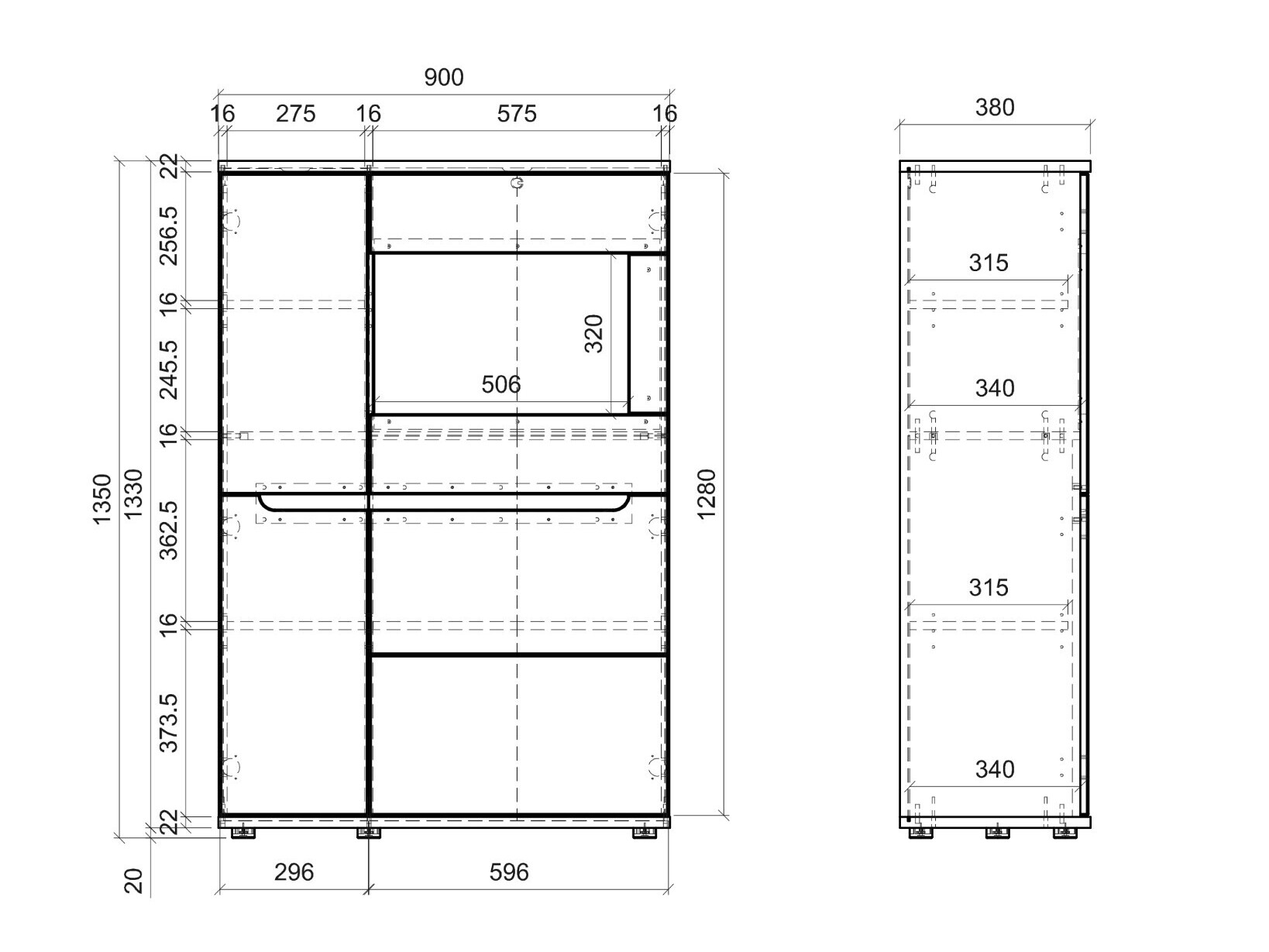 Buffet Lirfela 107