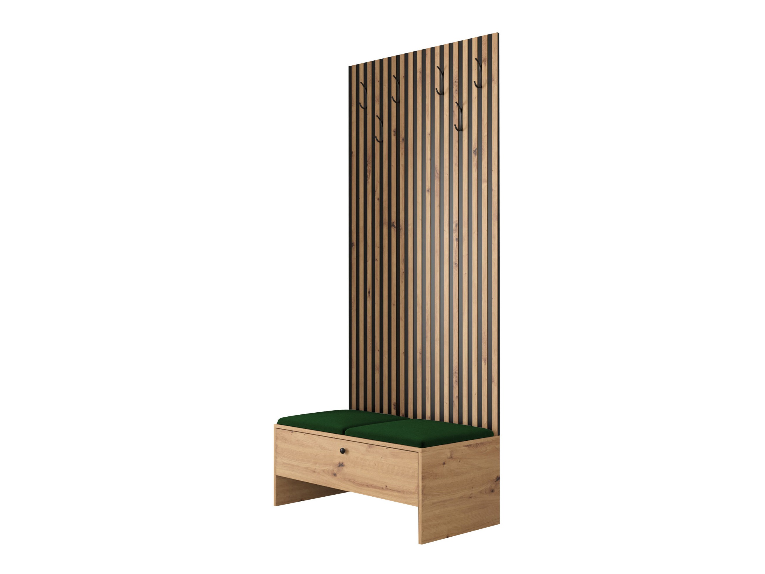Meuble d'entrée Donio IV (Chêne Artisan + Polo 889)