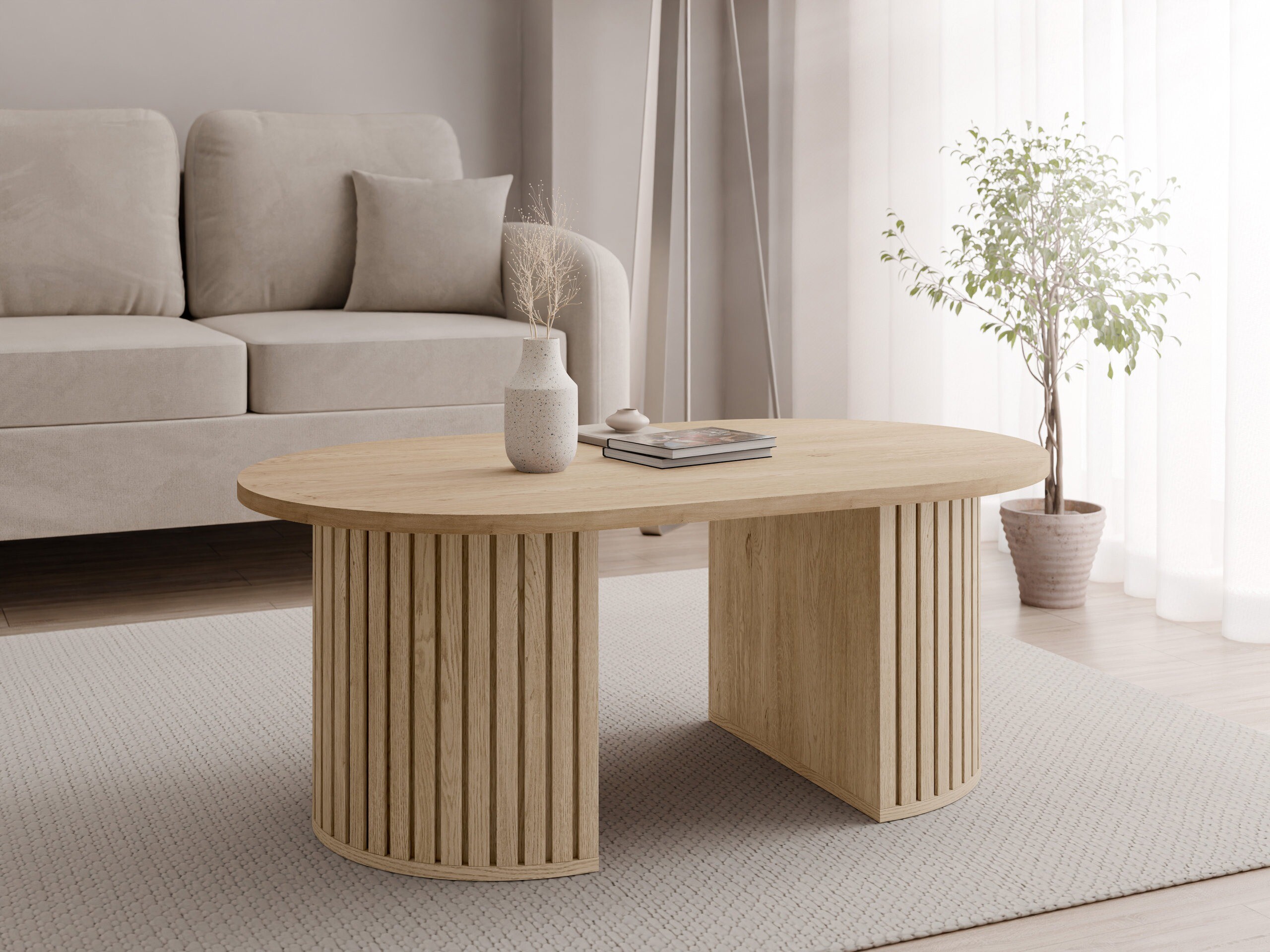 Table basse Comfivo Ulma (Chêne Cremona)