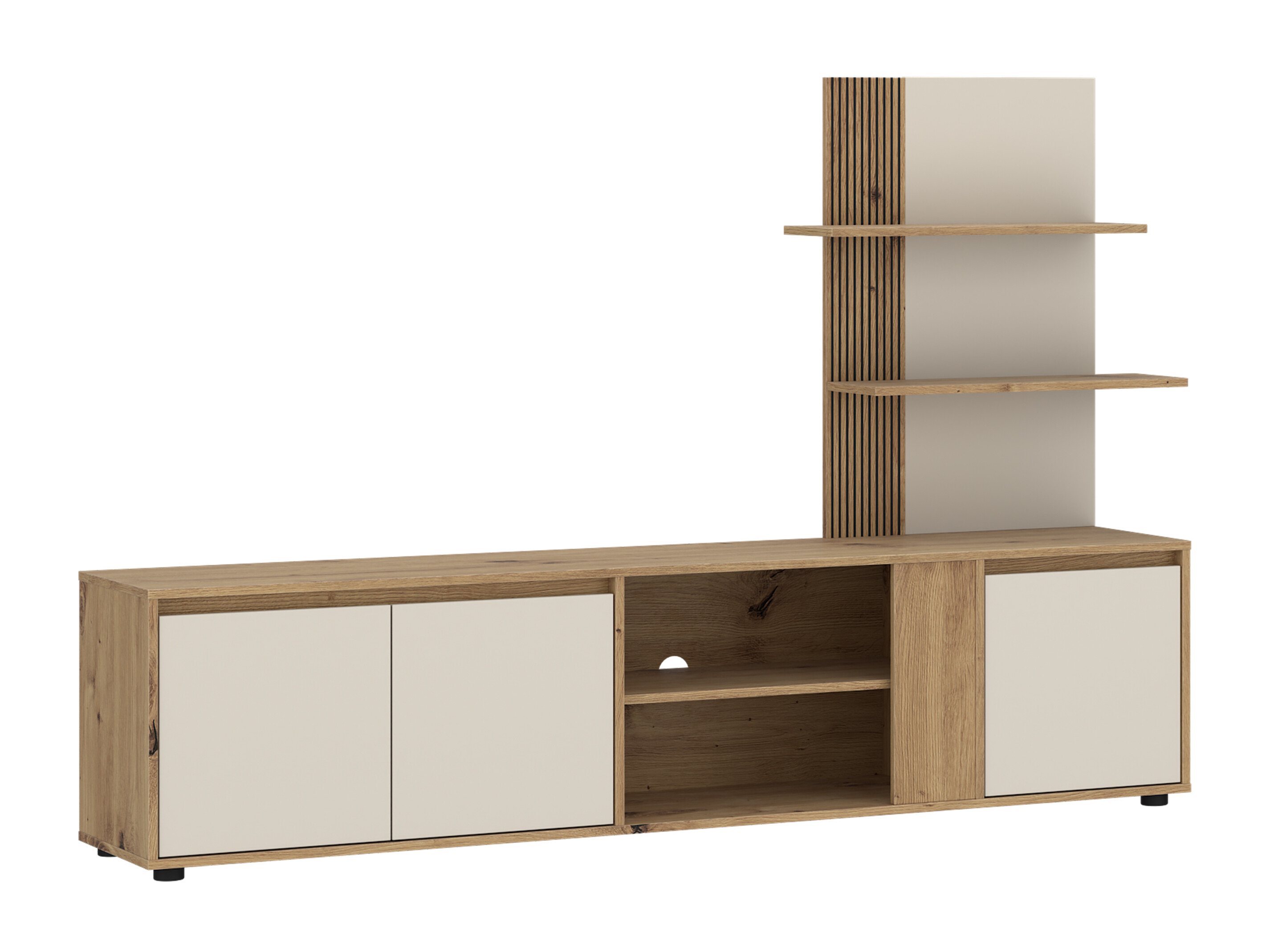 Meuble TV Torcavi 101 (Cachemire + Chêne Artisan)