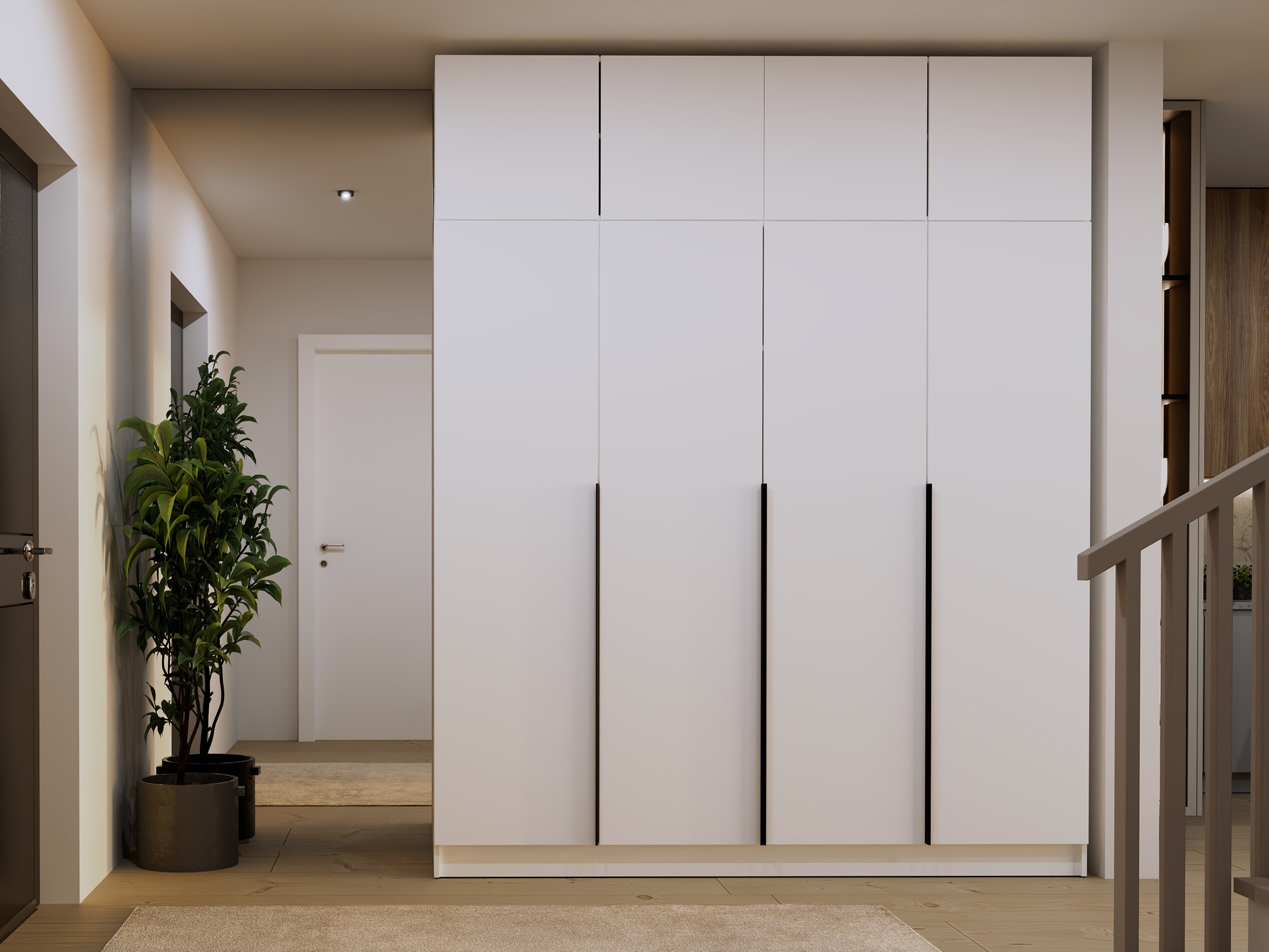 Armoire Mandeville 400 (Blanc + Noir)