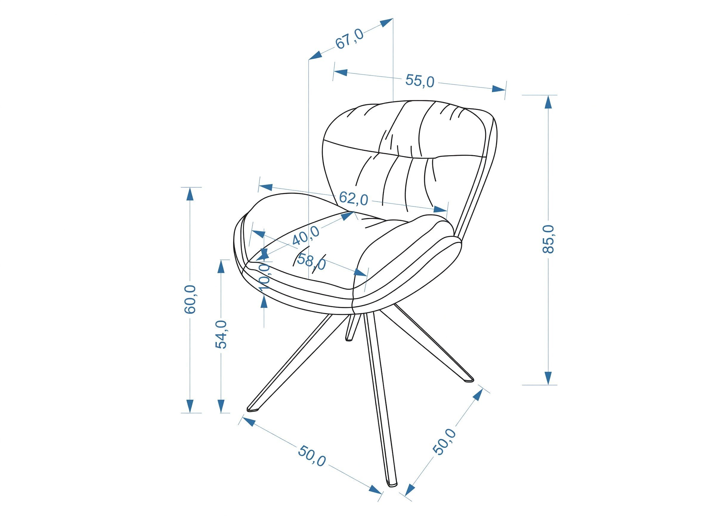 Chaise Houston 2100 (Gris)