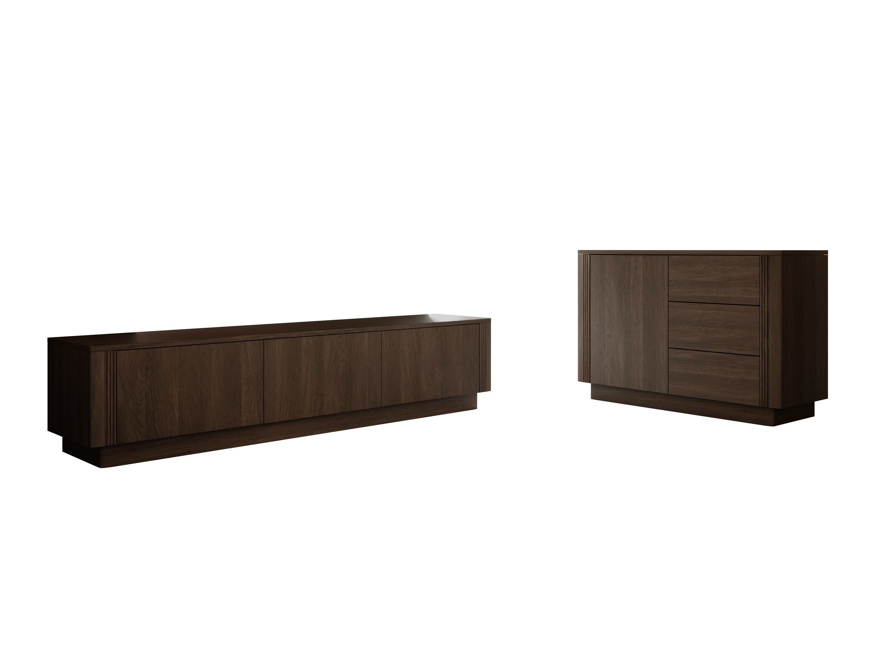 Ensemble de salon Comfivo Levavio 106 (Chêne foncé)