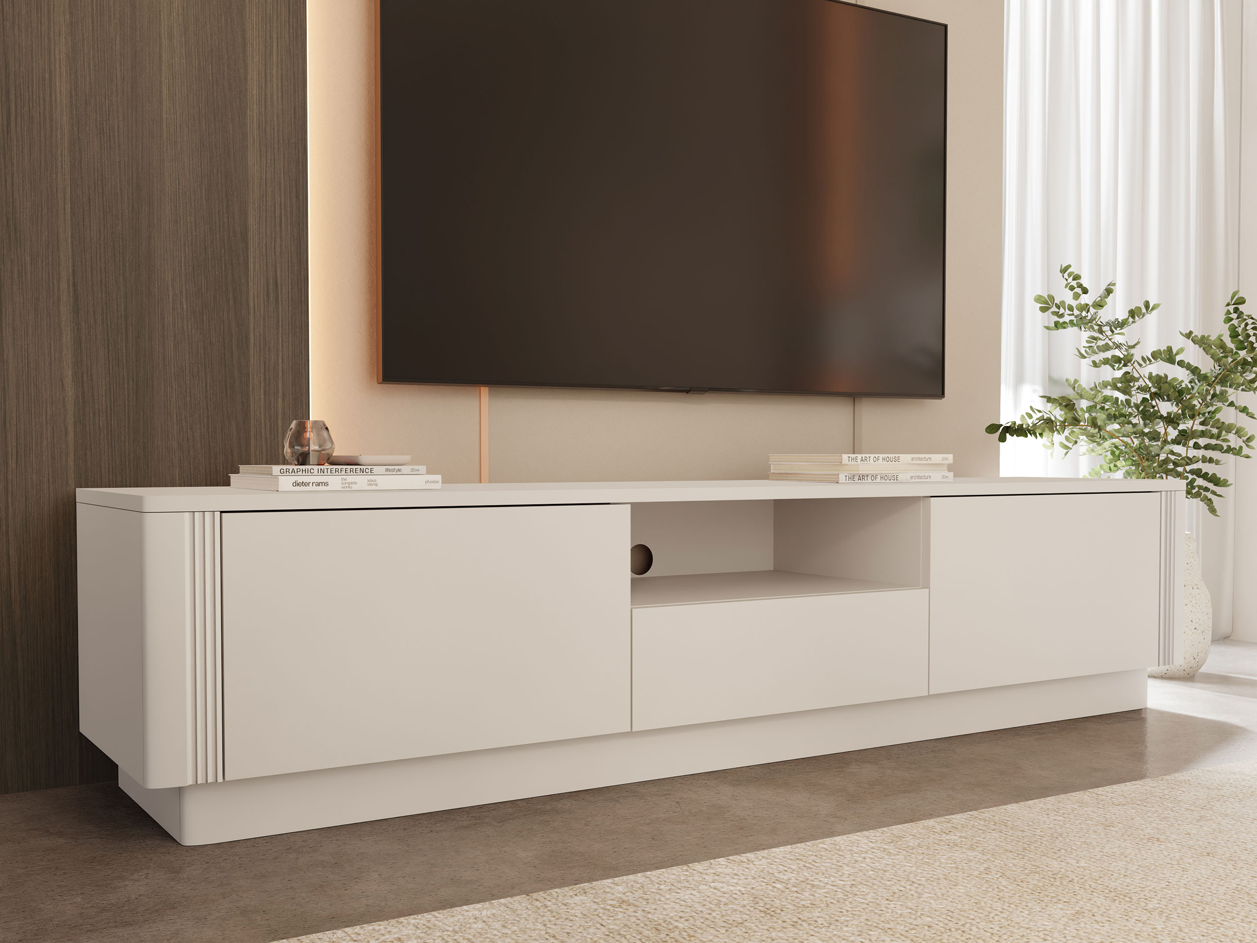 Meuble TV Comfivo Arbal (Beige)