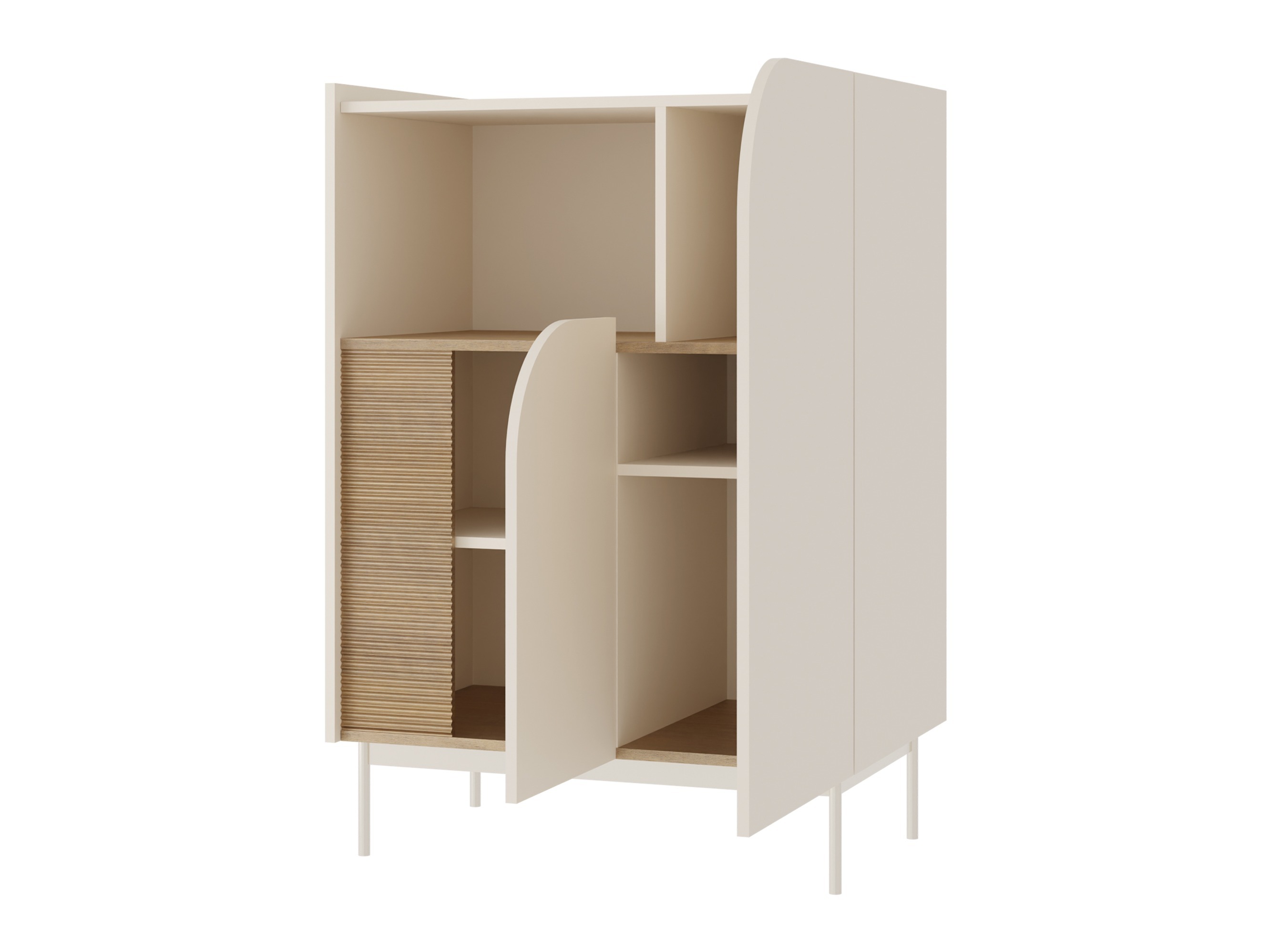 Buffet Dunsonu 104 (Beige + Chêne)