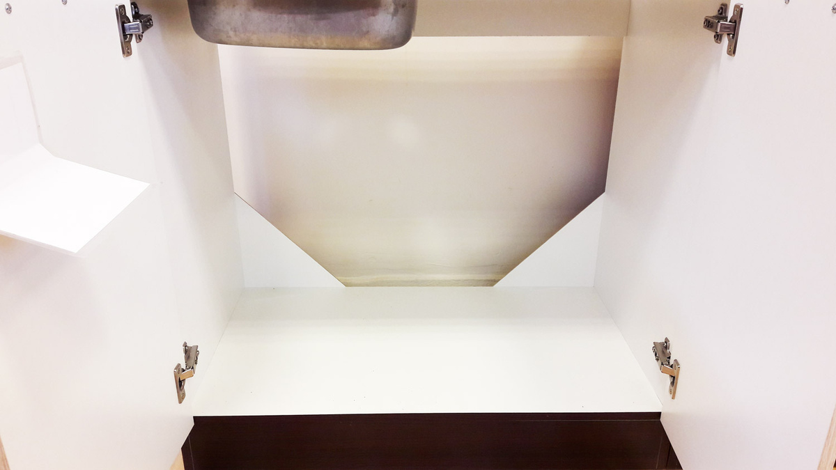 Armoire modulaire pour évier avec portes Eli Dark 107