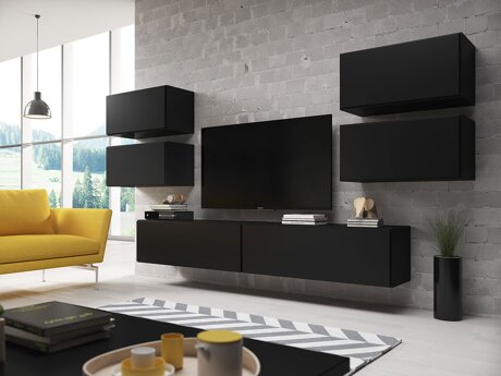 Ensemble de salon Corbele 107 (Noir)